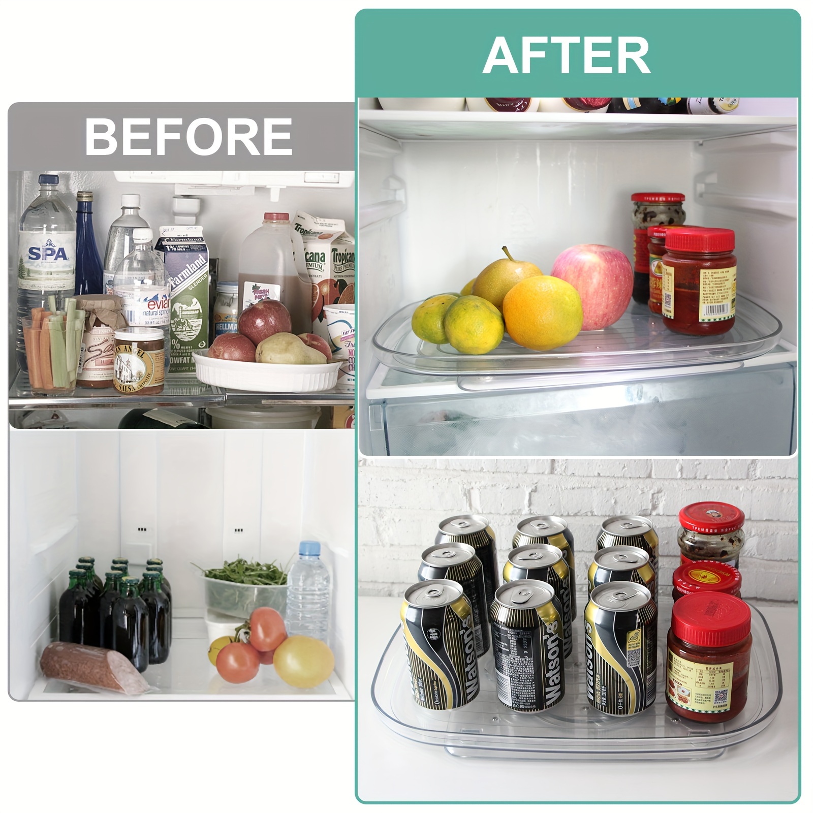 1pc Organizador Bandeja Giratoria Lazy Susan Refrigerador - Temu