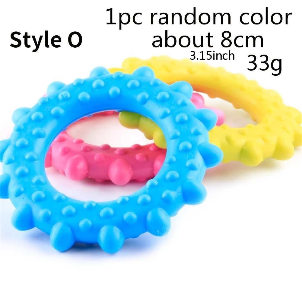 Dogs Training Toy Dog Chew Ring Toys Teeth Cleaning Bite Resistant Dogs Toy