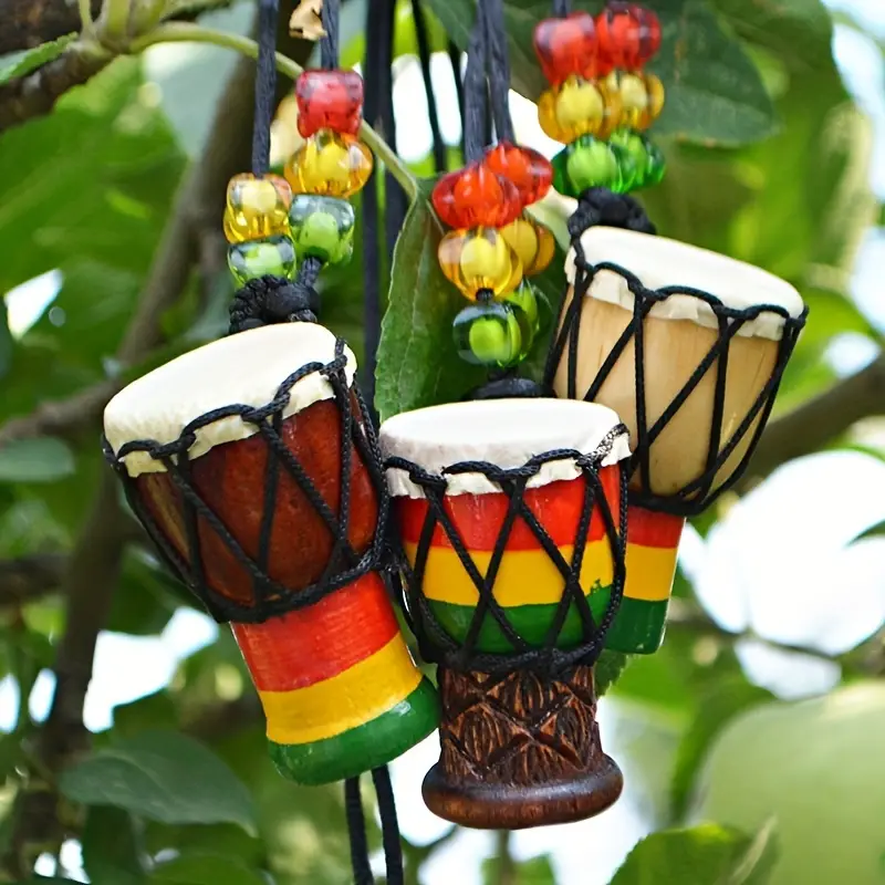 1pc Mini artisanat africain tambour à main pendentif - Temu Belgium