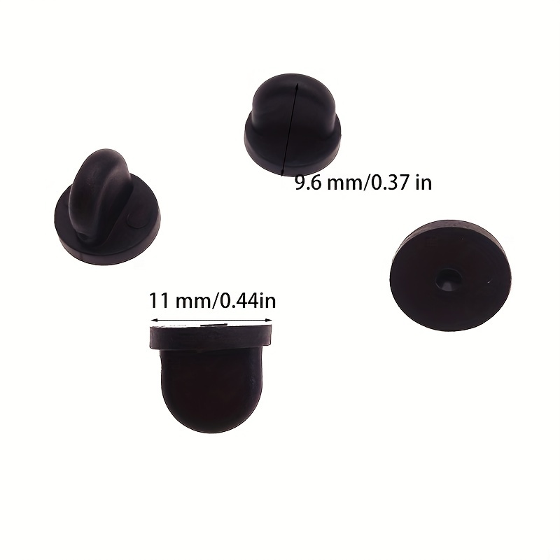 Colorful Pvc Rubber Pin Backs Replacement Holder Clasp For - Temu