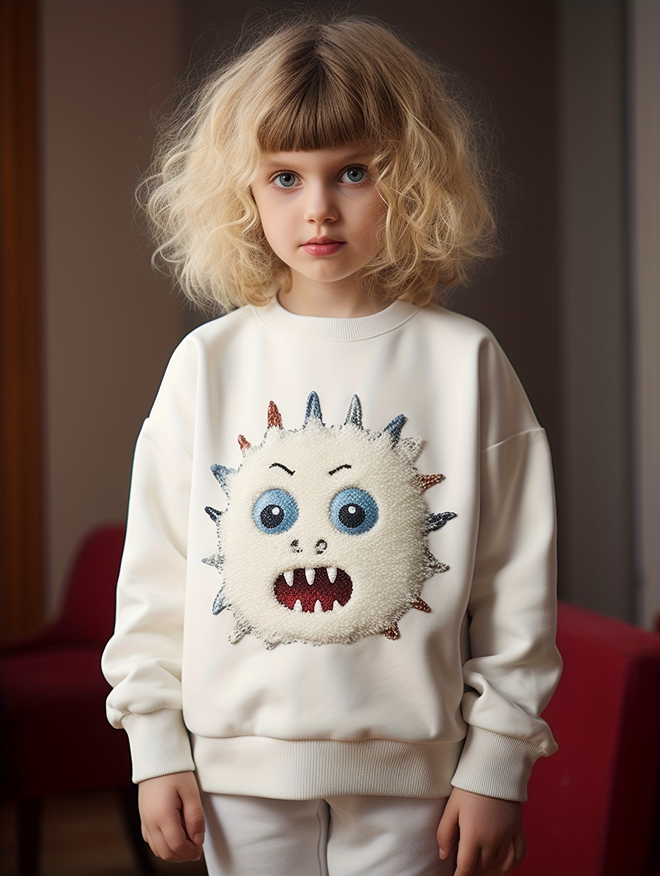 Toddlers Girls Casual Fashion Sweatshirt Crew Neck Heart - Temu United Arab  Emirates