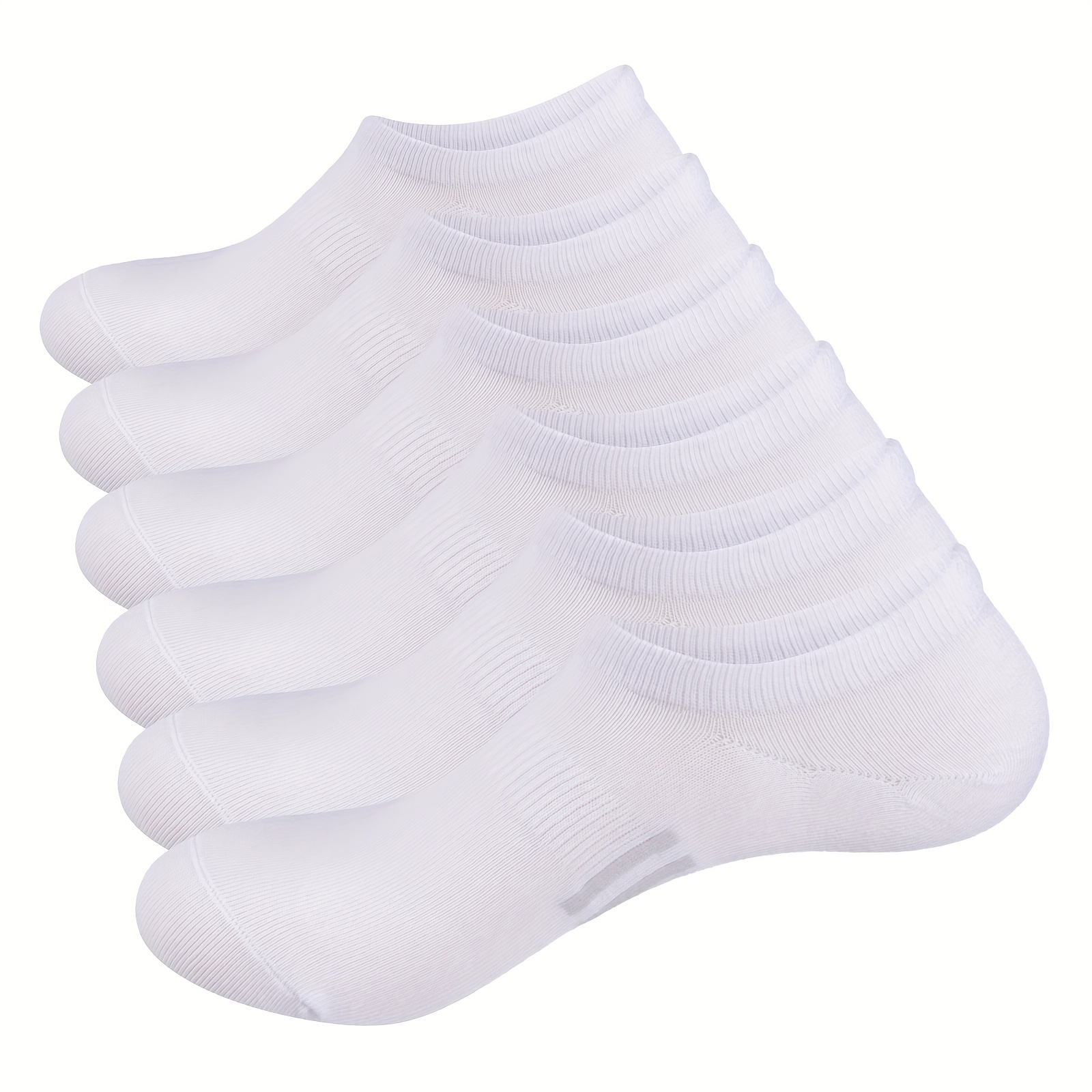 12 Pares Calcetines Blancos de Algodón Lisos para Hombre y Mujer Deportivos  9-11
