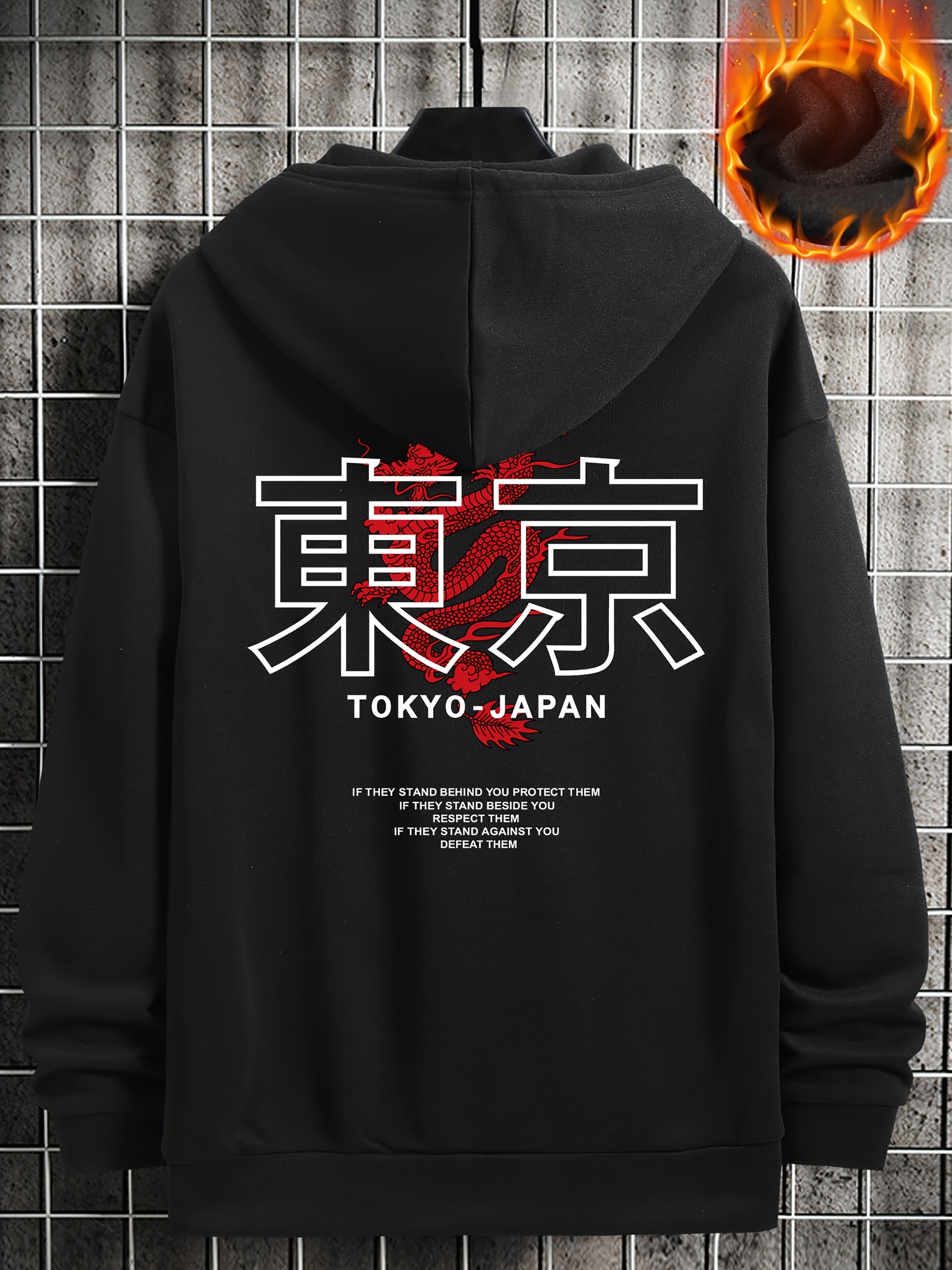 Tokyo Print Hoodie Cool Hoodies Men Men's Casual Graphic - Temu