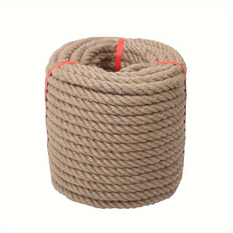100 Feet Nautical Rope for Crafts, 6mm Thick Jute Twine (Brown