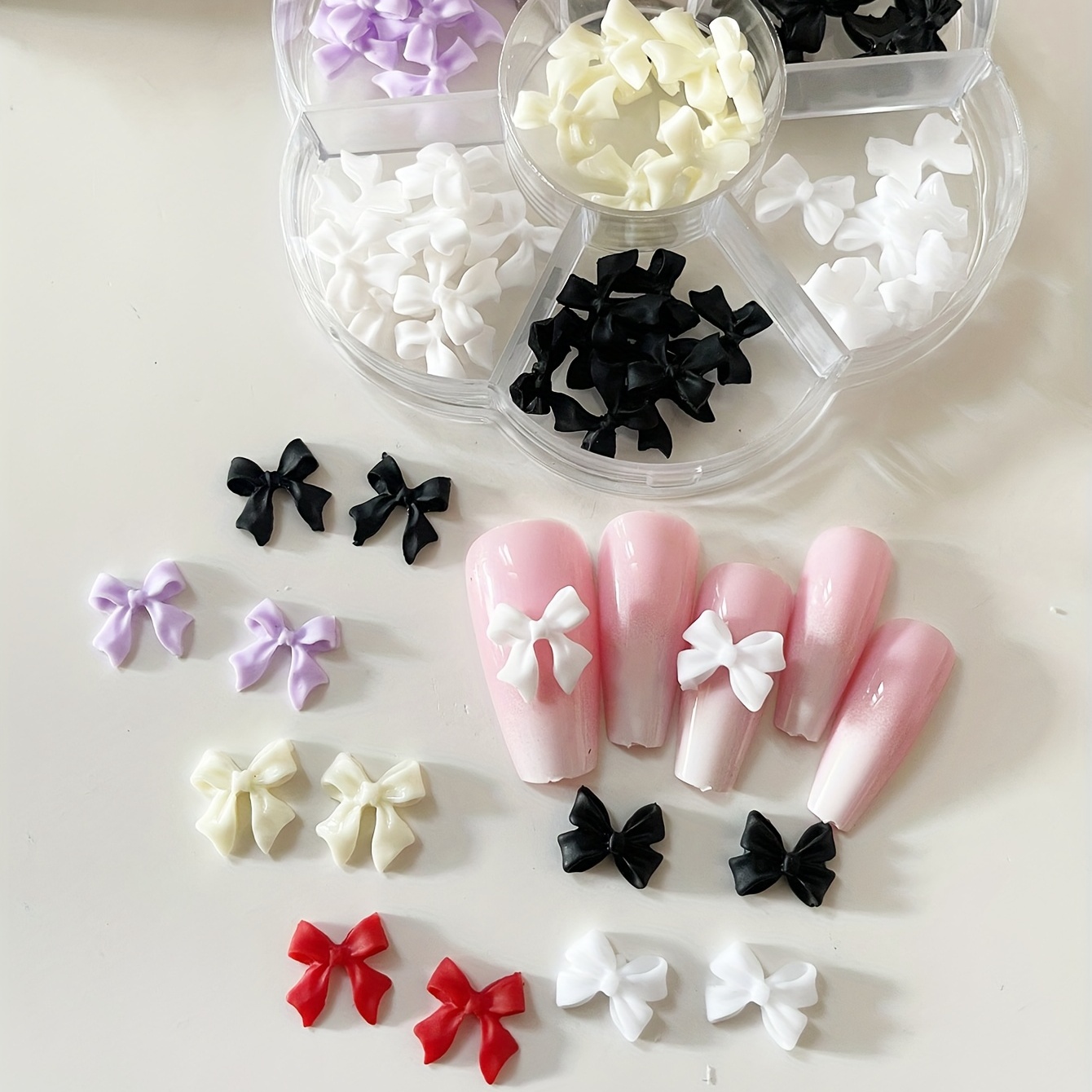Resin 3D Bow Nail Art Charms - DIY Nail Art Designs