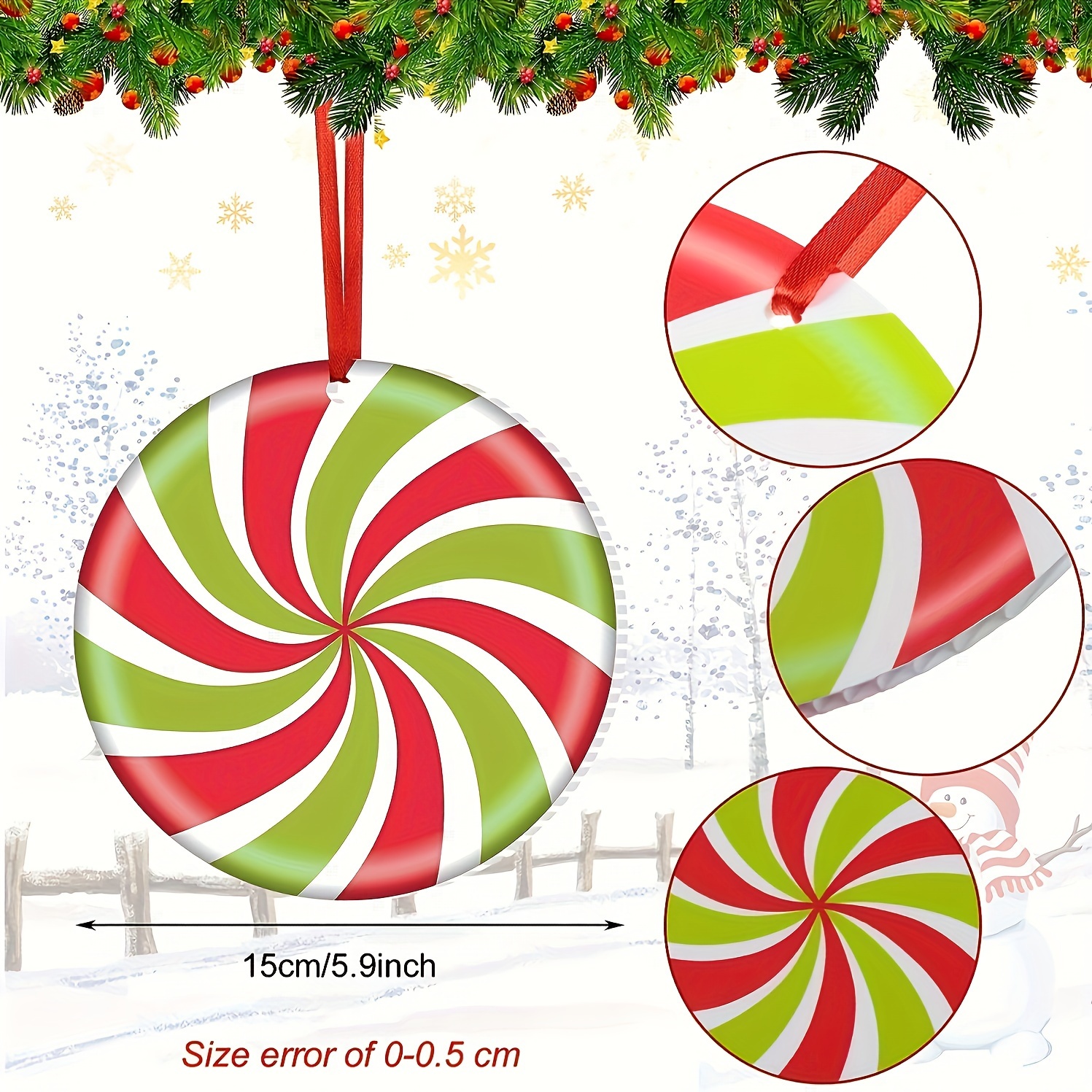 Candy Christmas Decorations Outdoor Peppermint Xmas Yard - Temu