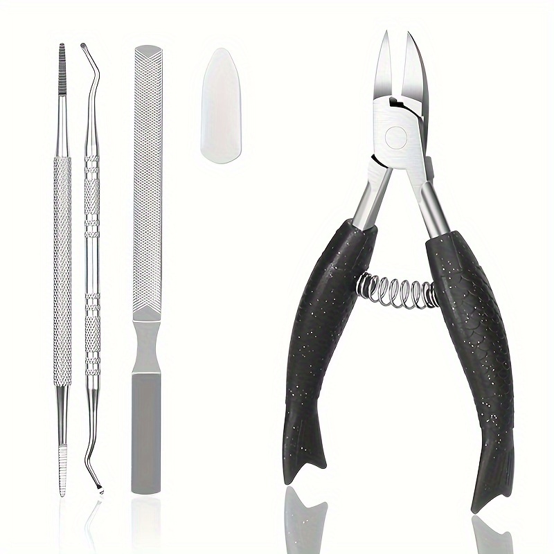 Toenail Clippers For Thick & Ingrown Nails, Toe Nail Scissors Kit,  Stainless Steel Clippers, Professional Pedicure Tool For Men Women Senior  Elderly - Temu