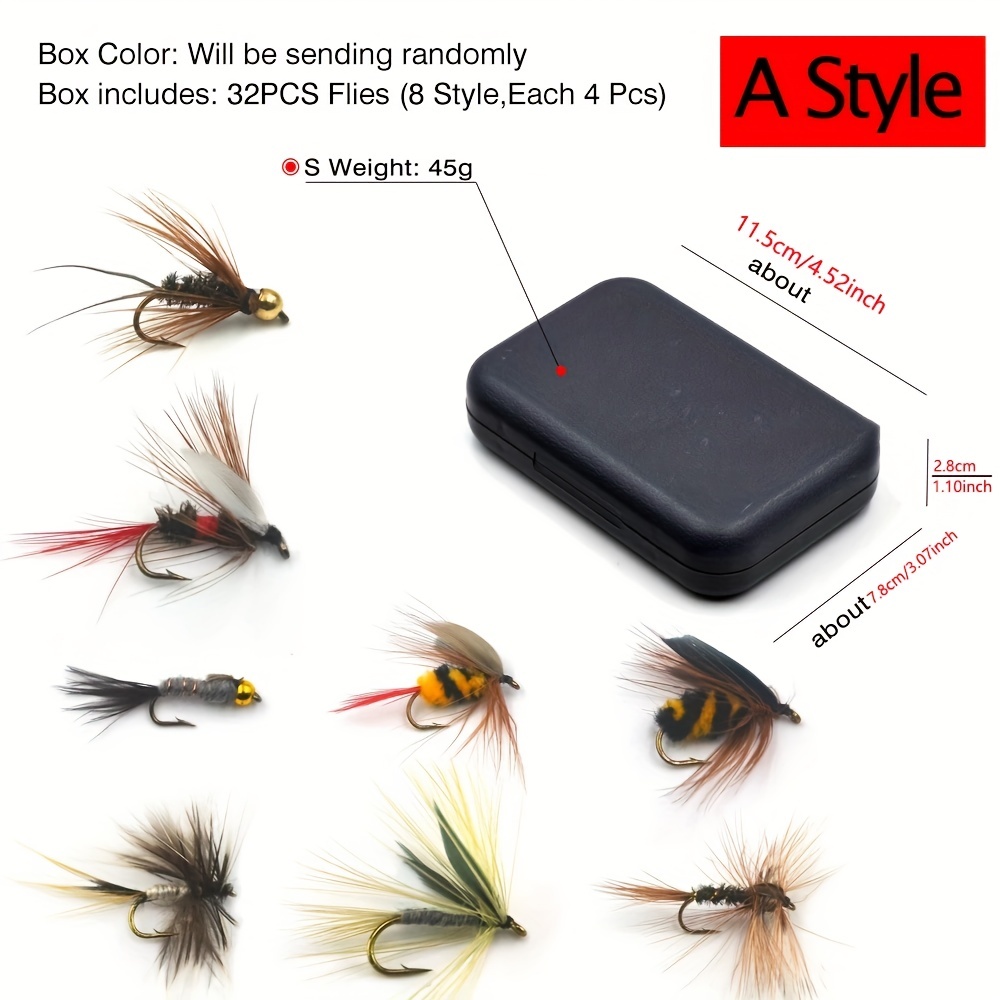 Premium Trout Nymph Fly Fishing Lure Set Dry/wet - Temu Canada