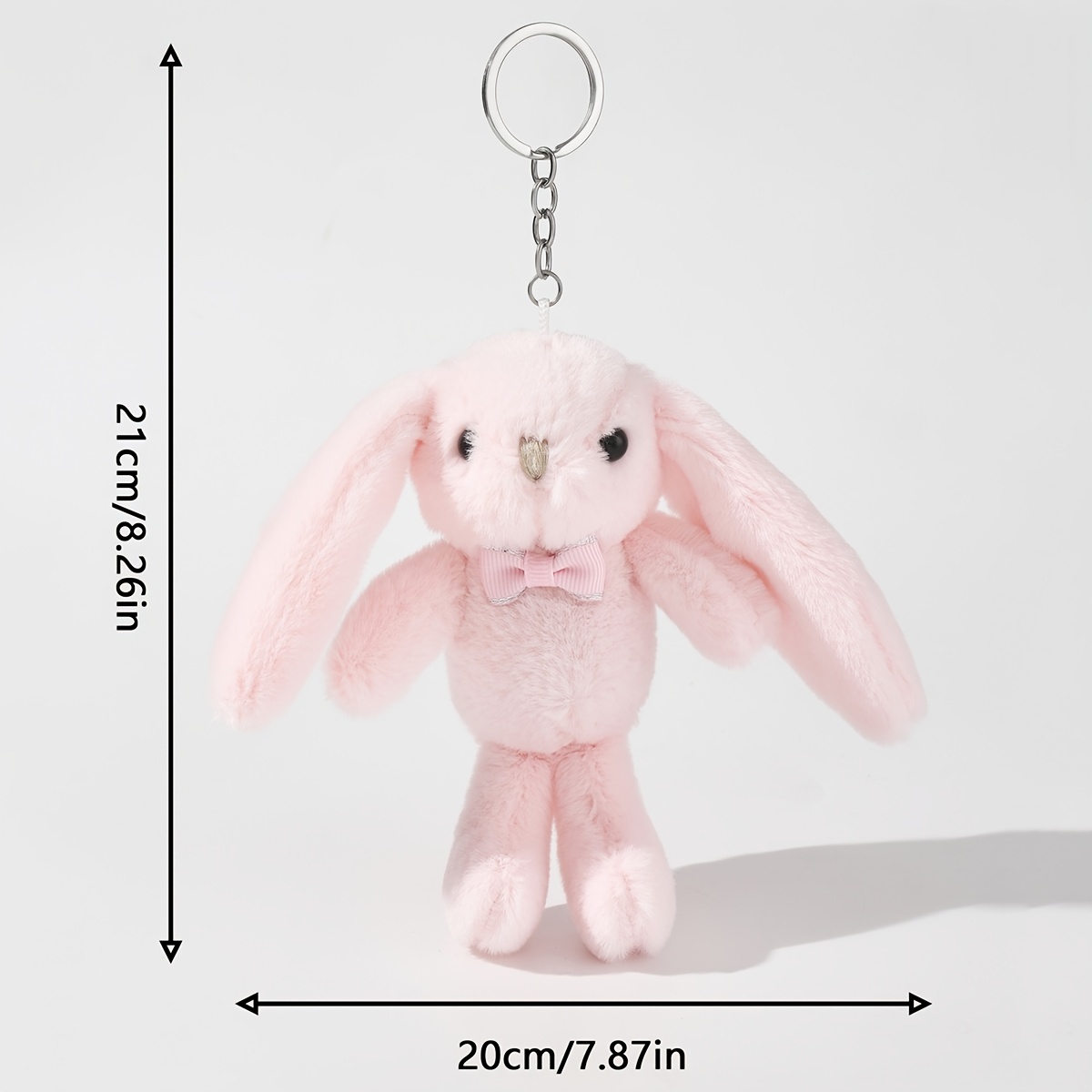 Plush Toy Pendant Keychain Cute Long eared Rabbit Girls Cute - Temu