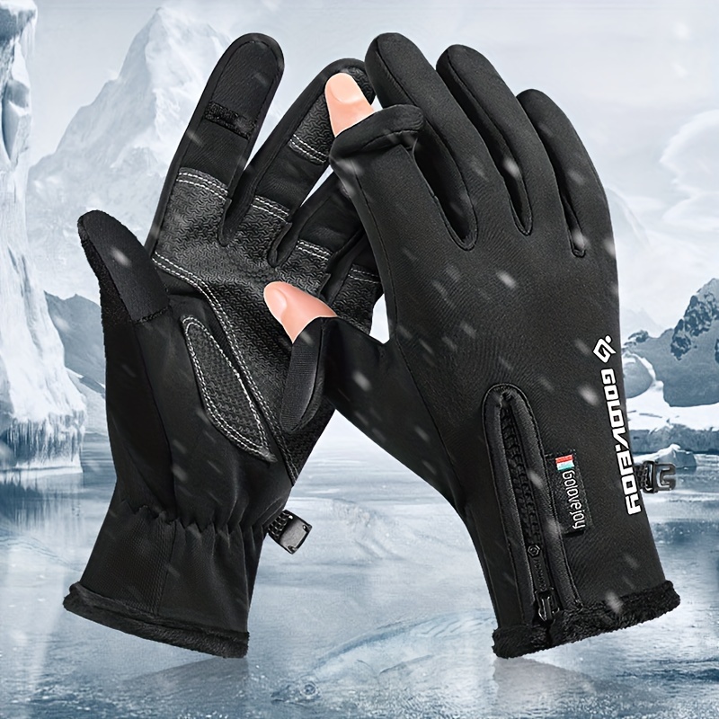 Winter Windproof Gloves For Fishing Cycling Skiing Touch - Temu