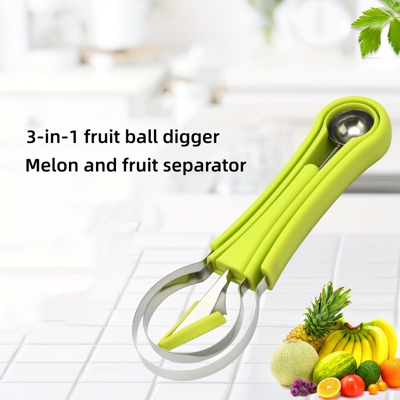 Kitchen gadgets fruit digger carving ball 3-pieces stainless steel