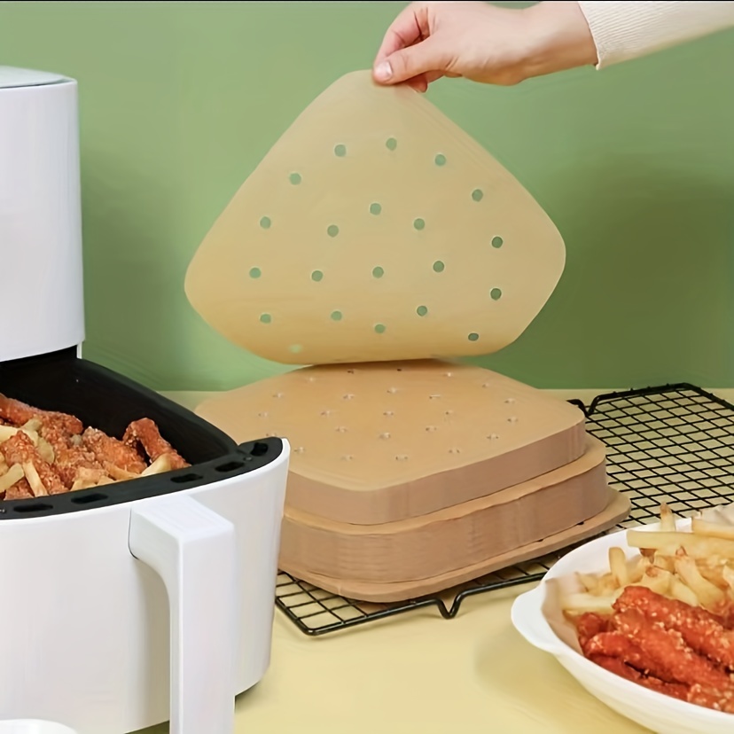 Air Fryer Disposable Paper Liner Non-Stick Square Steamer Baking