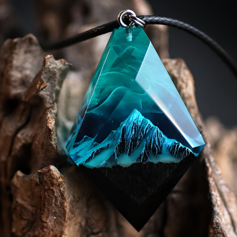 handmade three dimensional resin pendant carefully crafted mens and womens necklaces and pendants collectibles small gifts