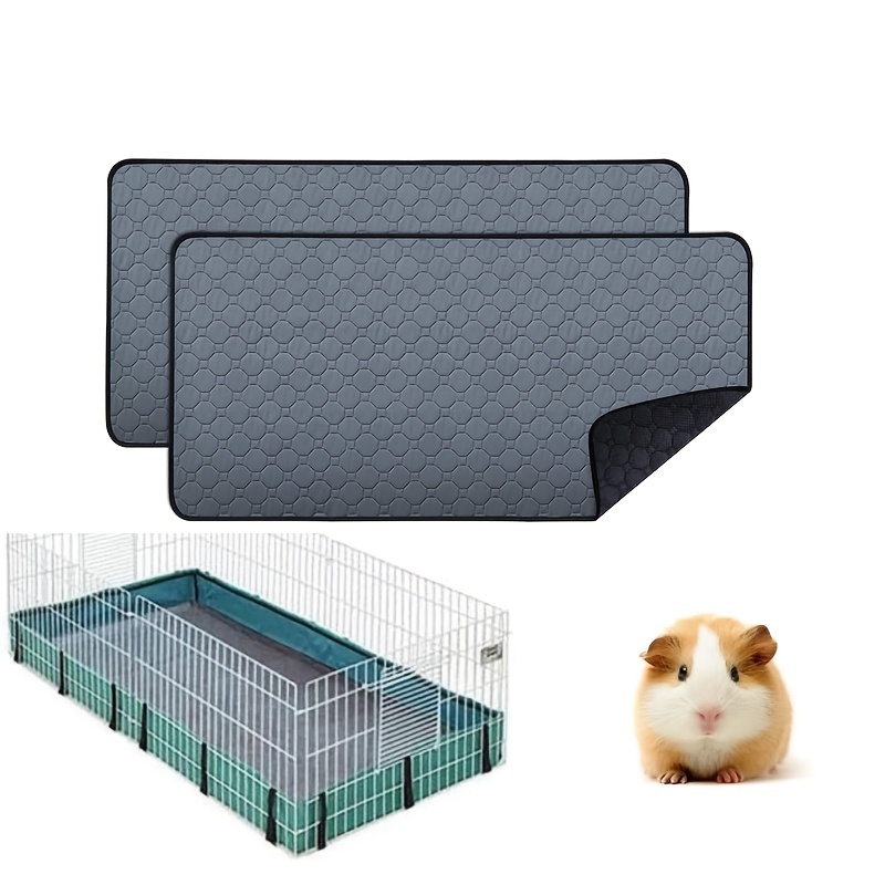 

Guinea Pig Cage Liner, Washable Guinea Pig Pad, Waterproof Reusable Non-slip Guinea Pig Bedding Fast Super Absorbent Pad For Small Animals Rabbit Hamsters Mice