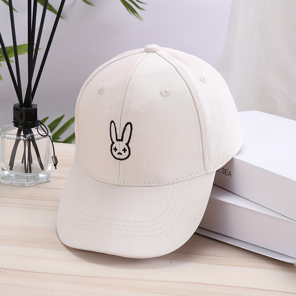 BadBunny baseball cap Embroidered Cotton Adjustable Dad Hat trucker hats