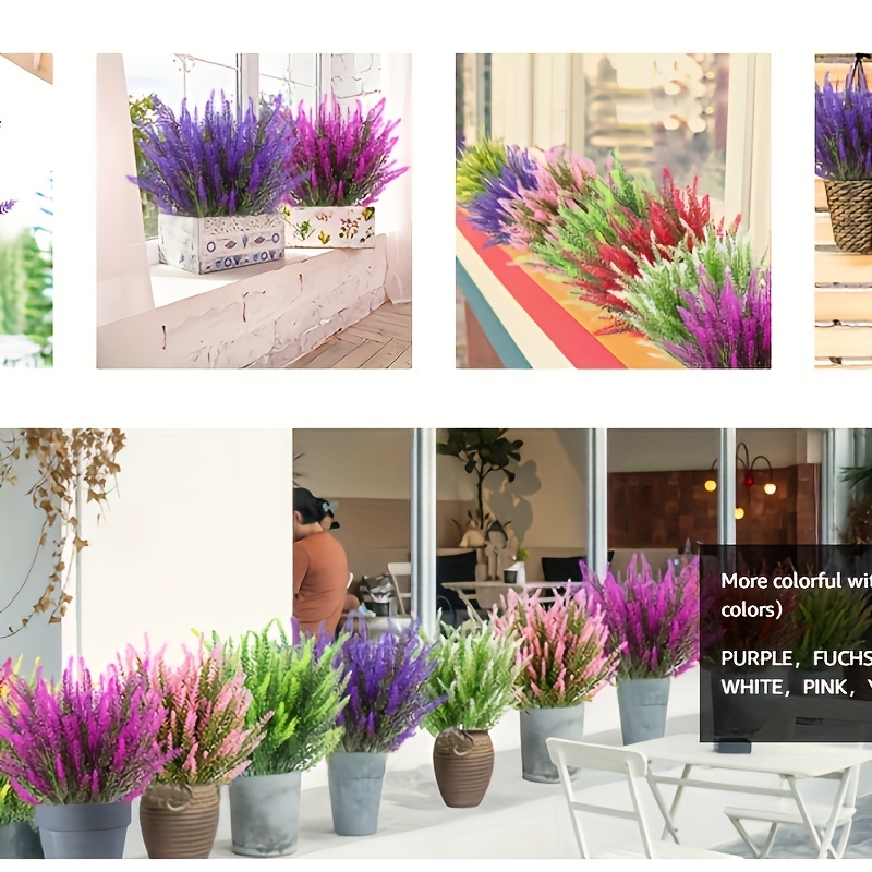 5 Pacchetti Di Fiori Artificiali, Piante Esterno Finto Lavanda Resistente  Ai Raggi UV, Arbusti In Plastica Interno Esterno, Decorazione Per La  Stanza, Decorazione Per La Casa - Temu Italy