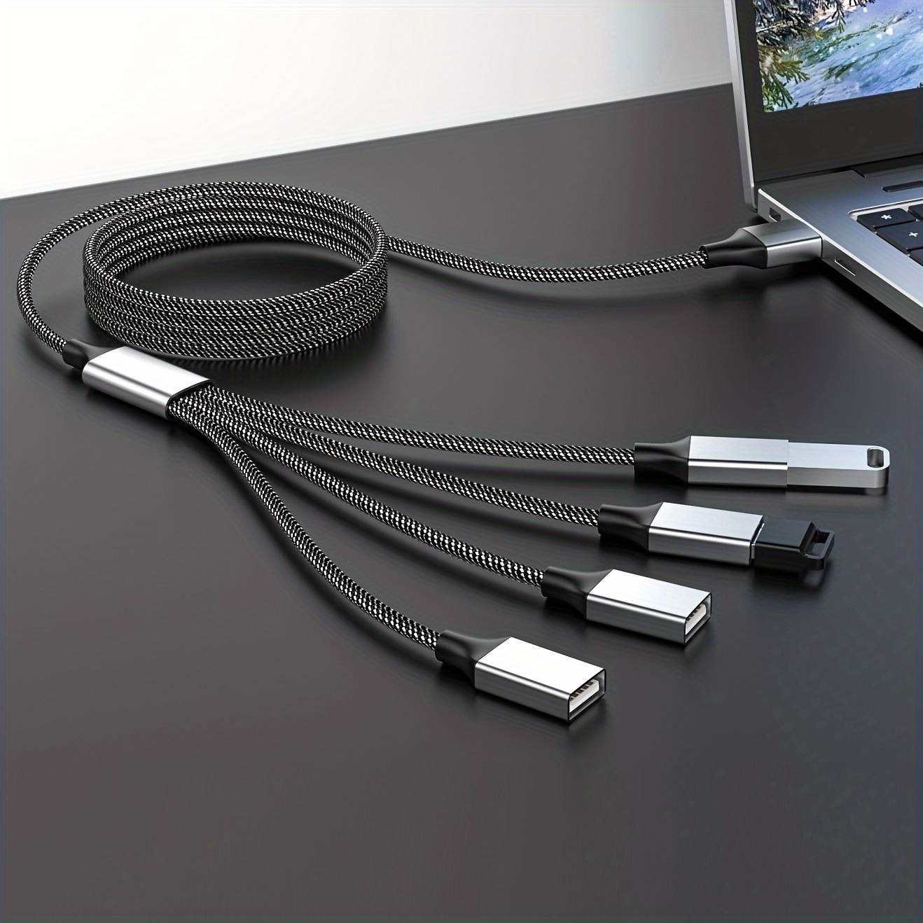 USB-Motherboard-Kabel USB-Header-Verlängerungskabel 9Pin 1 Weiblich Zu 2  Männlich Y-Splitter-Kabel Schwarz