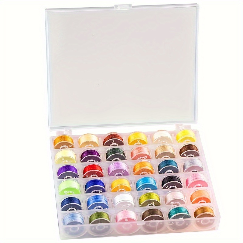 25/36pcs/set Bobina Hilo Coser, Bobinas Colores En Caja 25/36