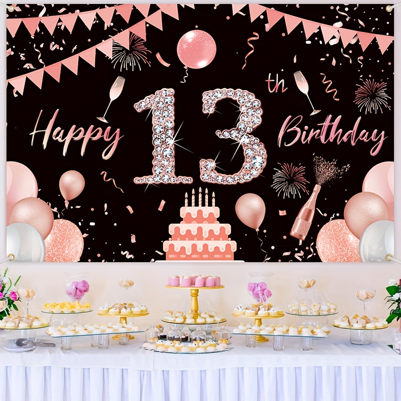 Decoración oficial para tartas de cumpleaños para adolescentes, juego de 13  años, suministros de pastel de fiesta de 13 años, juego en la decoración