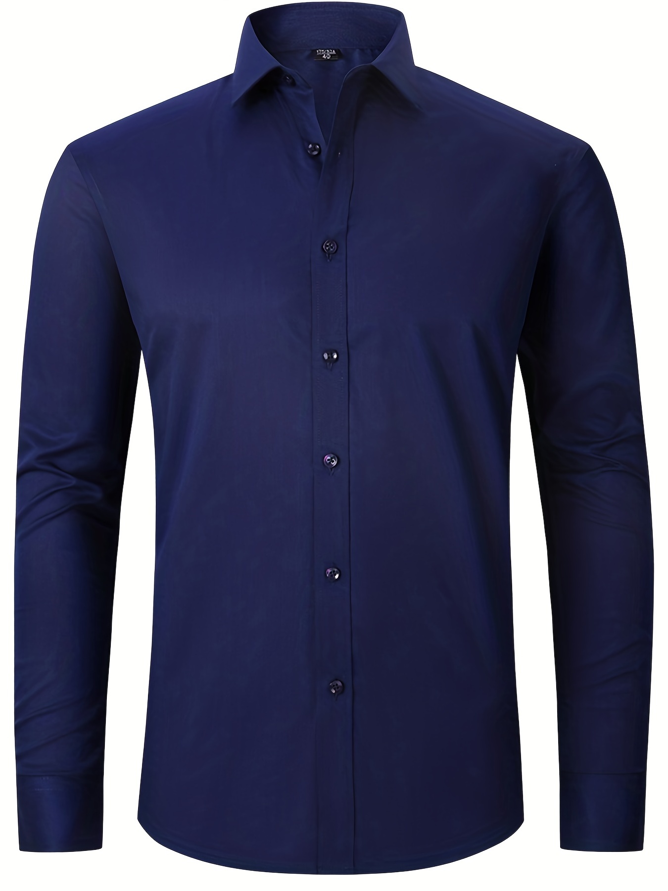 Button Collar Shirt. Blouson Sleeve Blouse Business Casual - Temu