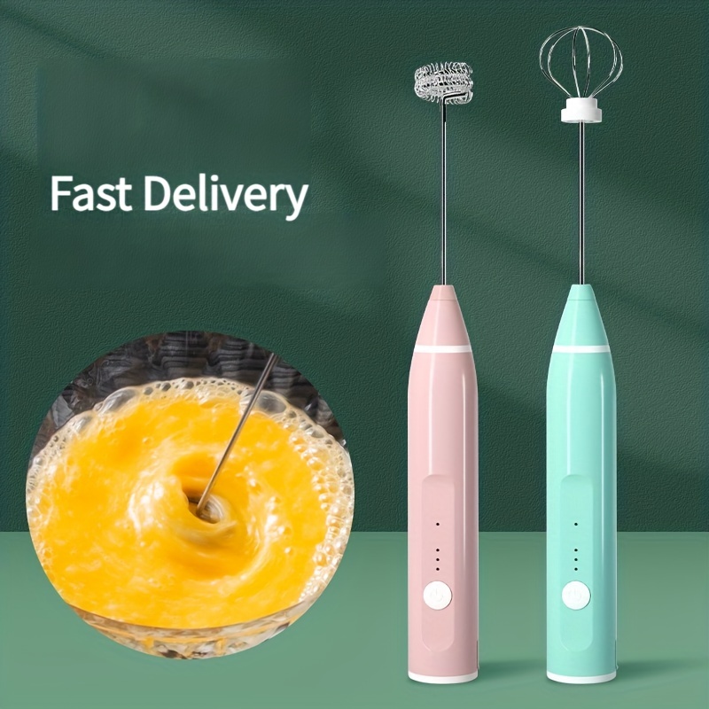 Electric Milk Frother Portable Egg Beater Usb Rechargeable Handheld Coffee Blender  Milk Shaker Mixer Foamer Food Blender - Temu