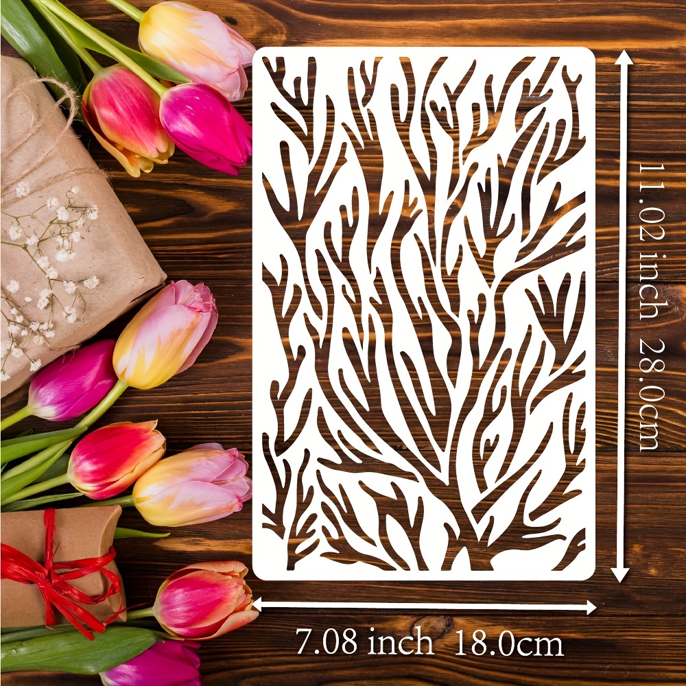 9 Pieces Flower Line Quilting Stencil Kit Sewing Stencils Flower Reusable  Mylar Template Stencils with Metal Open Ring for Sewing on Fabric Quilt  Clothes