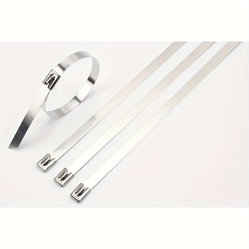 NAPA Heavy Duty Stainless Steel Cable Zip Ties – 14 Inch, 250 Lb Tensile, 10 Pack (770-9336)