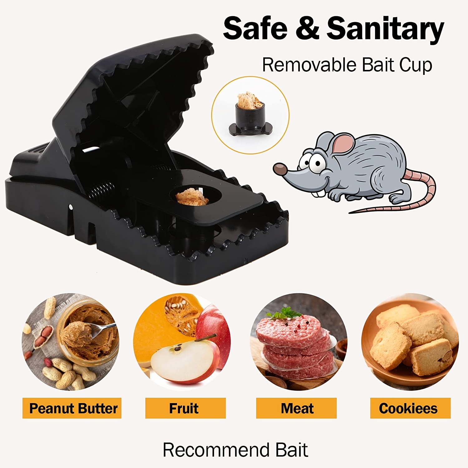  Rat Trap Indoor Electric Mouse Trap for Home Powerful