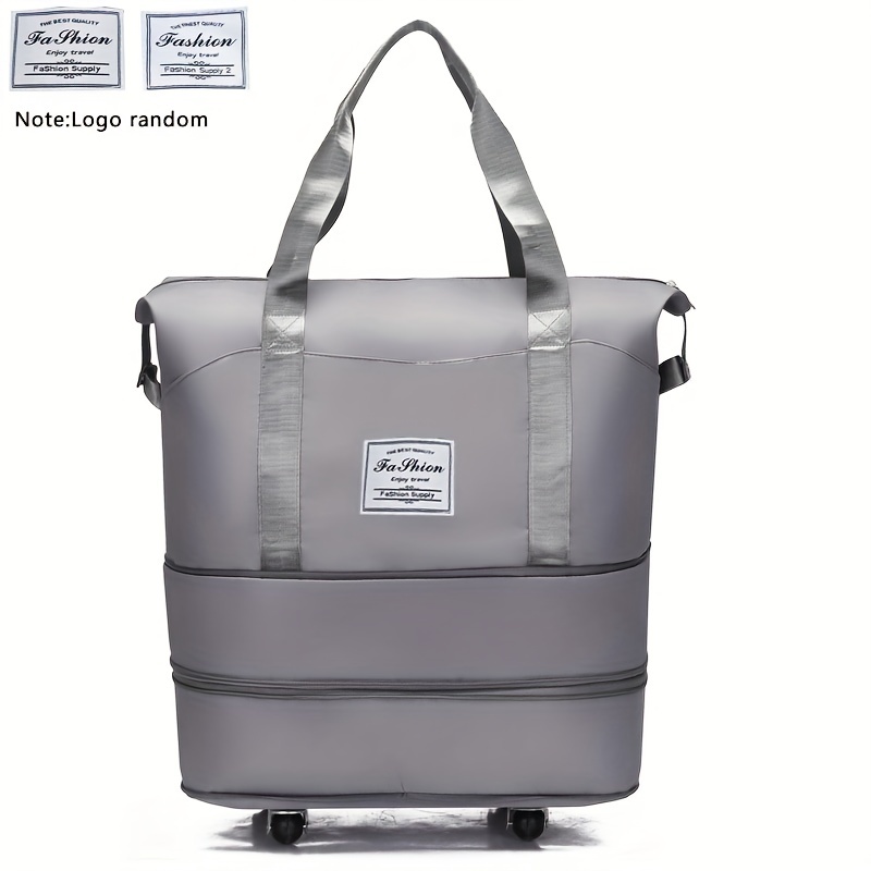  LZG Bolsa de viaje impermeable con ruedas, bolsa de viaje con  ruedas, bolsa de viaje suave con ruedas, bolsas de fin de semana para  mujer, 19 pulgadas (color azul) : Ropa