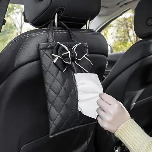 Luxus Auto Armlehnenbox Aufbewahrung Leder Auto Mittelsitz Hängende  Handtasche Tasche Multifunktionale zentrale Steuerung Taschentuchbox  Organizer