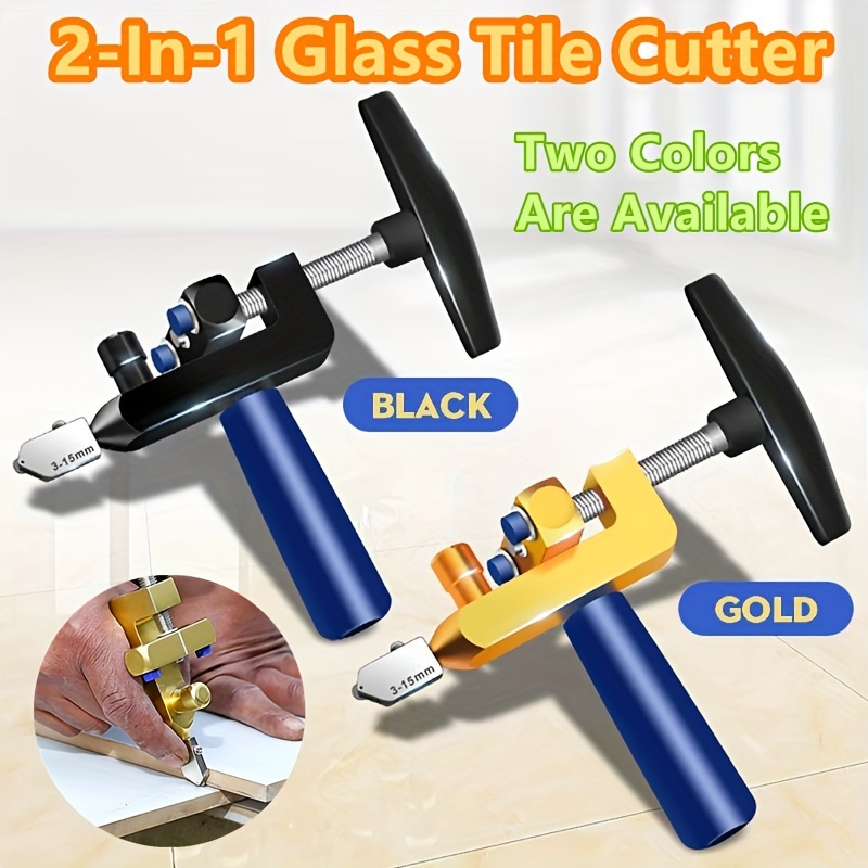 2 In 1 Glass Cutter Tool Kit, Premium Quality 3mm15mm, Glass