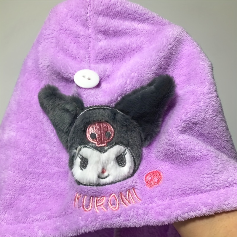 Cute Bath Towel Kuromi Cinnamoroll Cartoon Embroidery - Temu