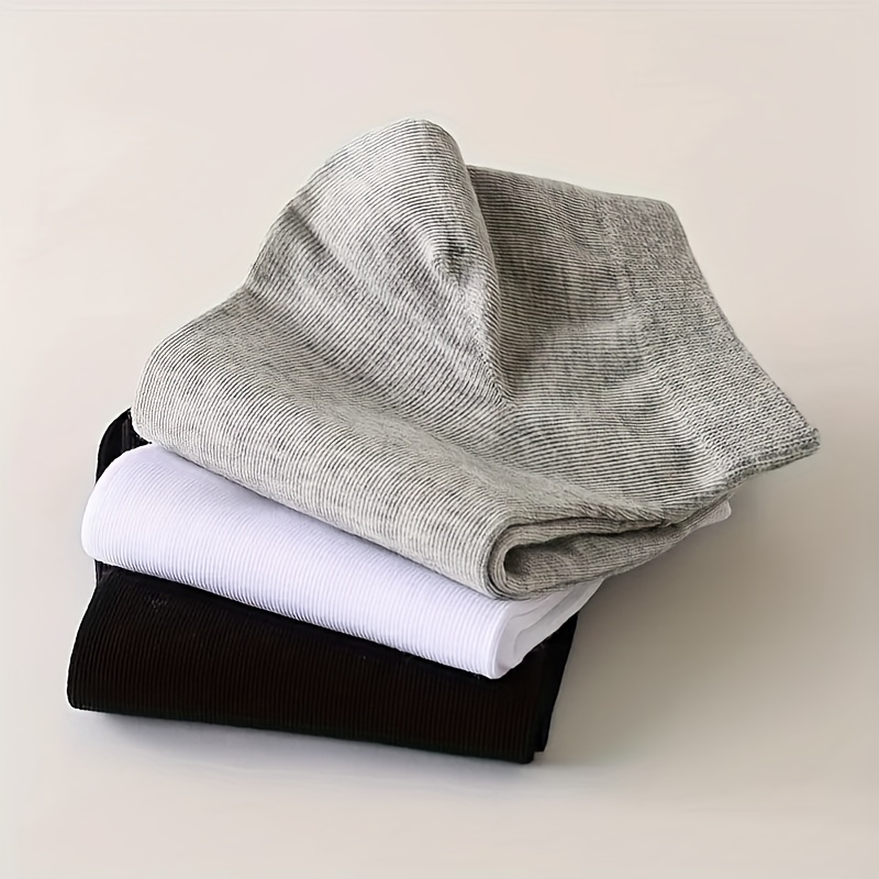 1/5/10/30 Pairs Simple Solid Socks, Soft & Lightweight Short socks, Women's Stockings & Hosiery