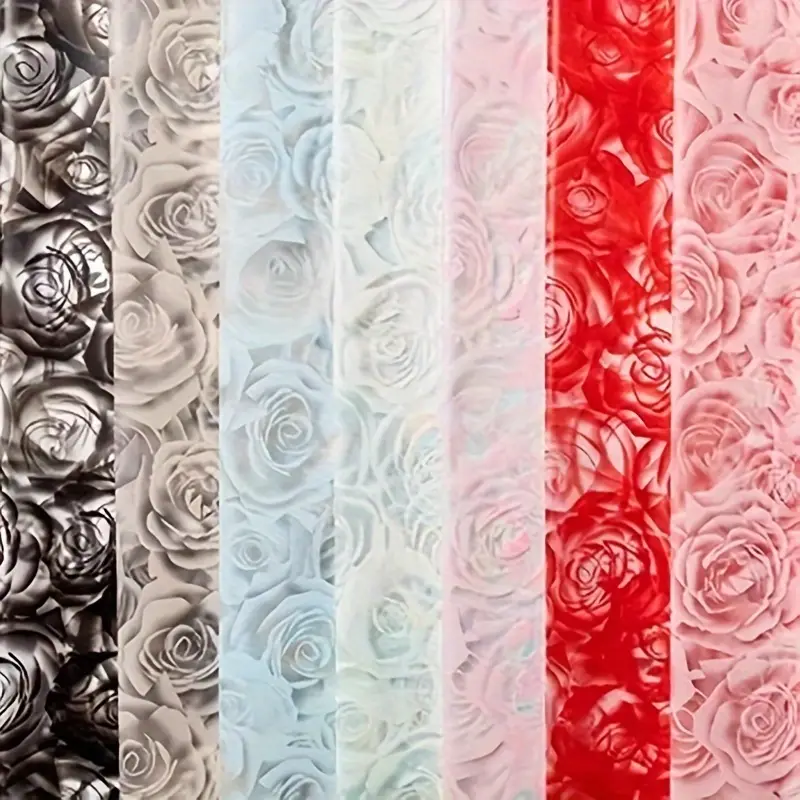 20pcs Waterproof Flower wrapping paper Lace color matte paper