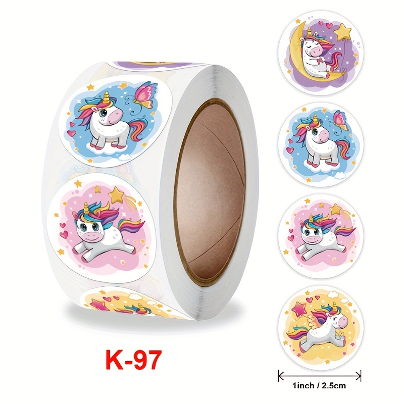 k97) Unicorn Silly Cute Stickers Children Primary School - Temu