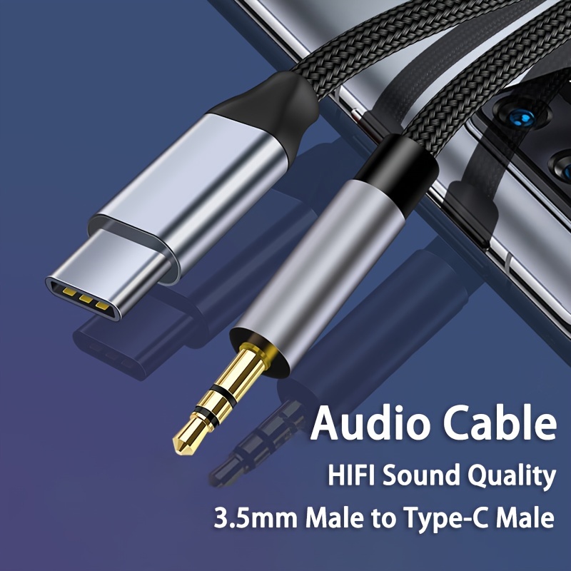 usb type c to 3 5mm audio aux jack cable type c to male speaker adapter stereo extension audio cord for car headphone for samsung galaxy s21 s20 ultra note 20 10 ipad pro