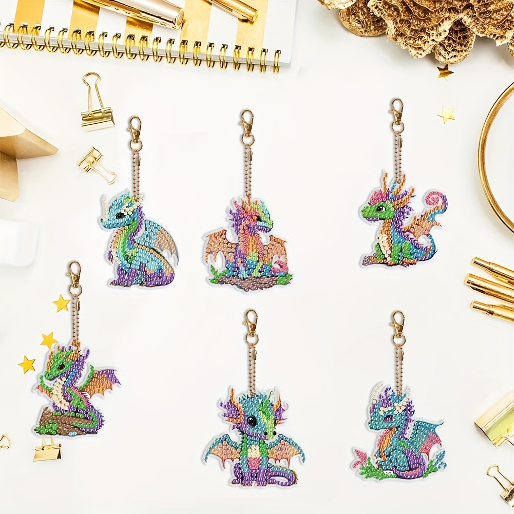 DIY Diamond Painting Keychain Cute Animal Cartoon Mosaic Diamond