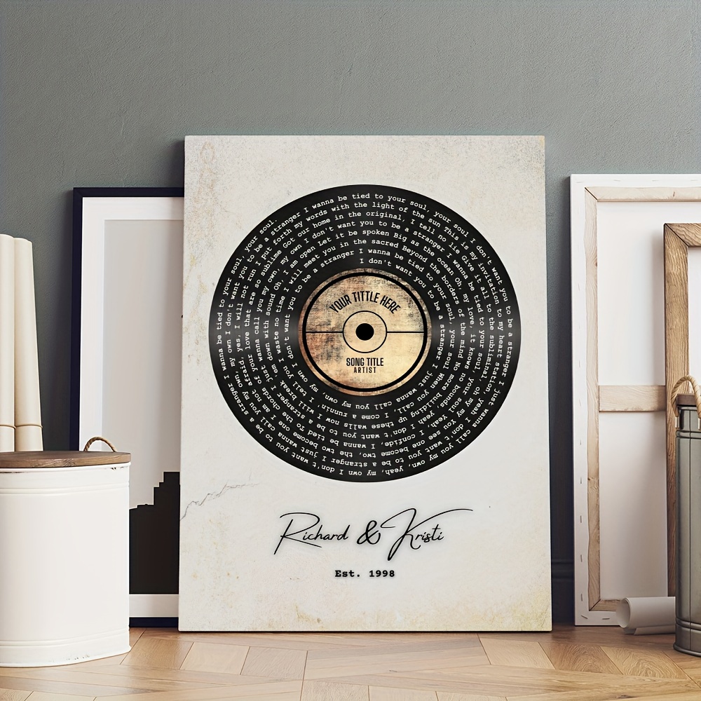 1 Stück Vinyl schallplatten wandposter Vintage musikgemälde - Temu Germany | Poster
