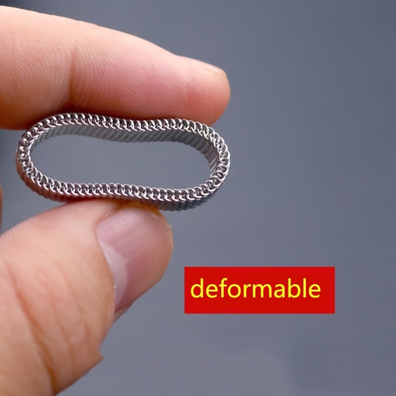 Men's Variable Grid Mesh Band Ring