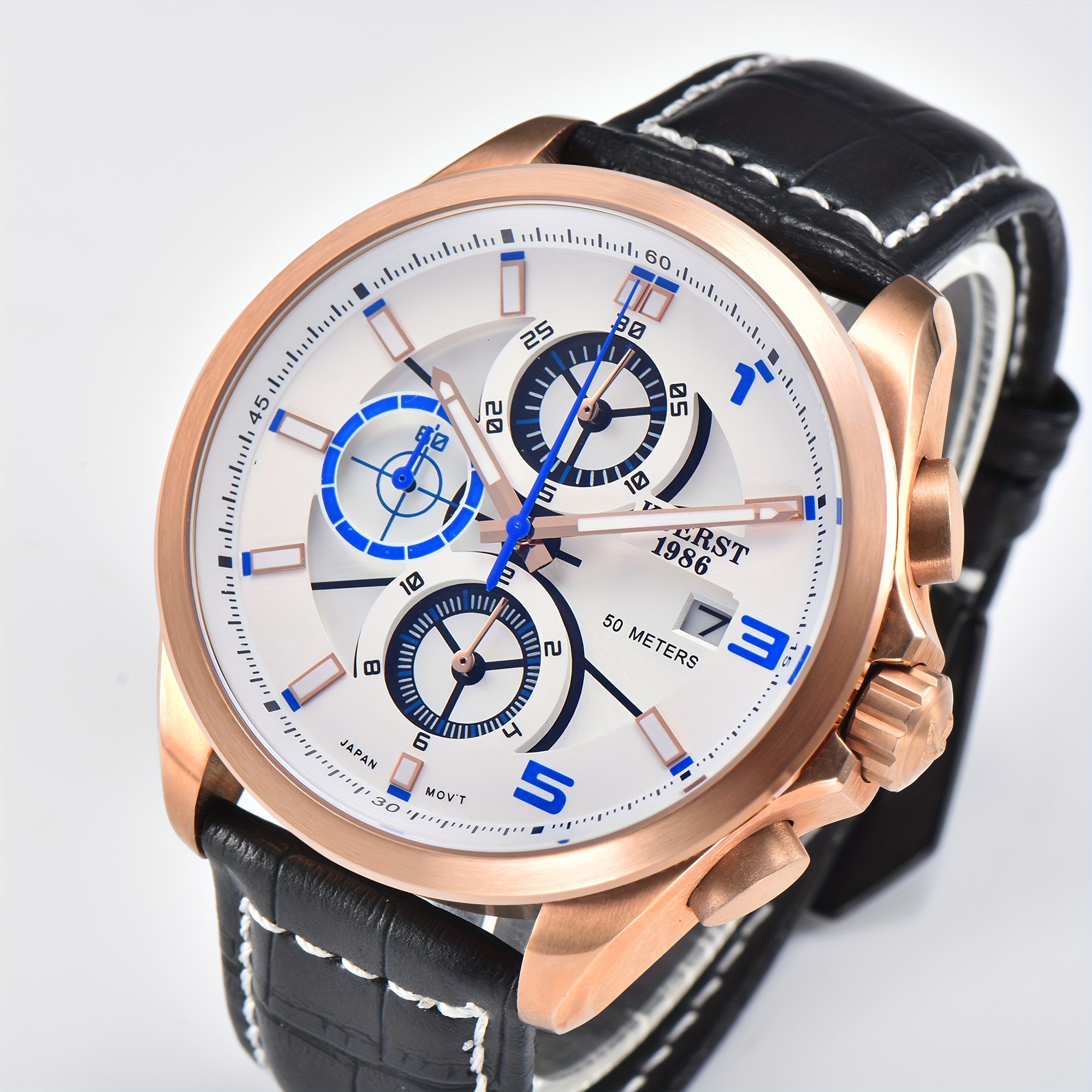 Kuerst Montre Homme Jeune En Acier Inoxydable Chronom tre