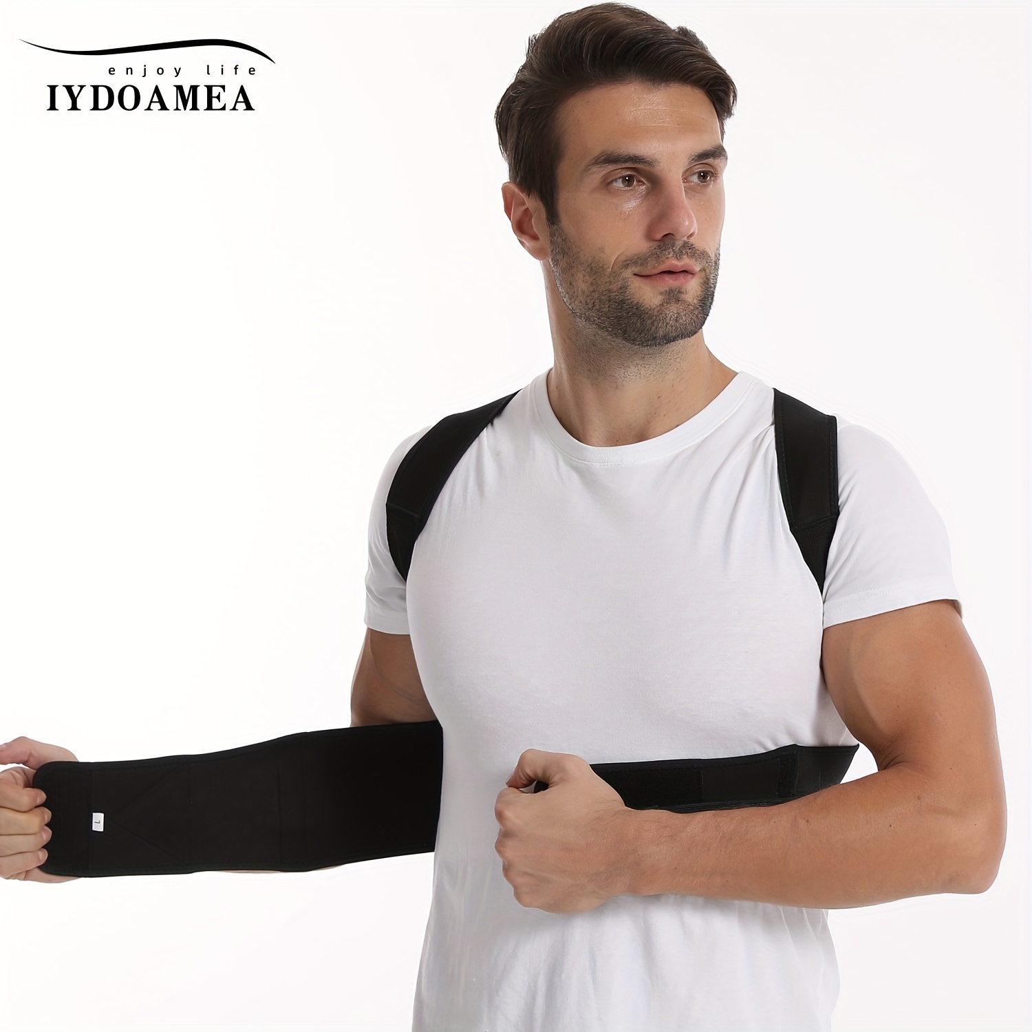 Dropship Unisex Back Brace Posture Corrector; Magnetic Lumbar Back Support  Belt For Back Pain Relief (Order A Size Up) to Sell Online at a Lower Price
