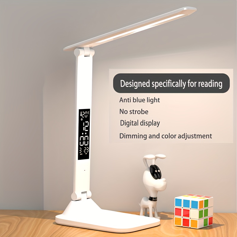 Eye Protection Desk Lamp Led Learning Student Dormitory Charging Reading  Desk Led Table Lamp Folding Smart Desk Lamp Bedroom