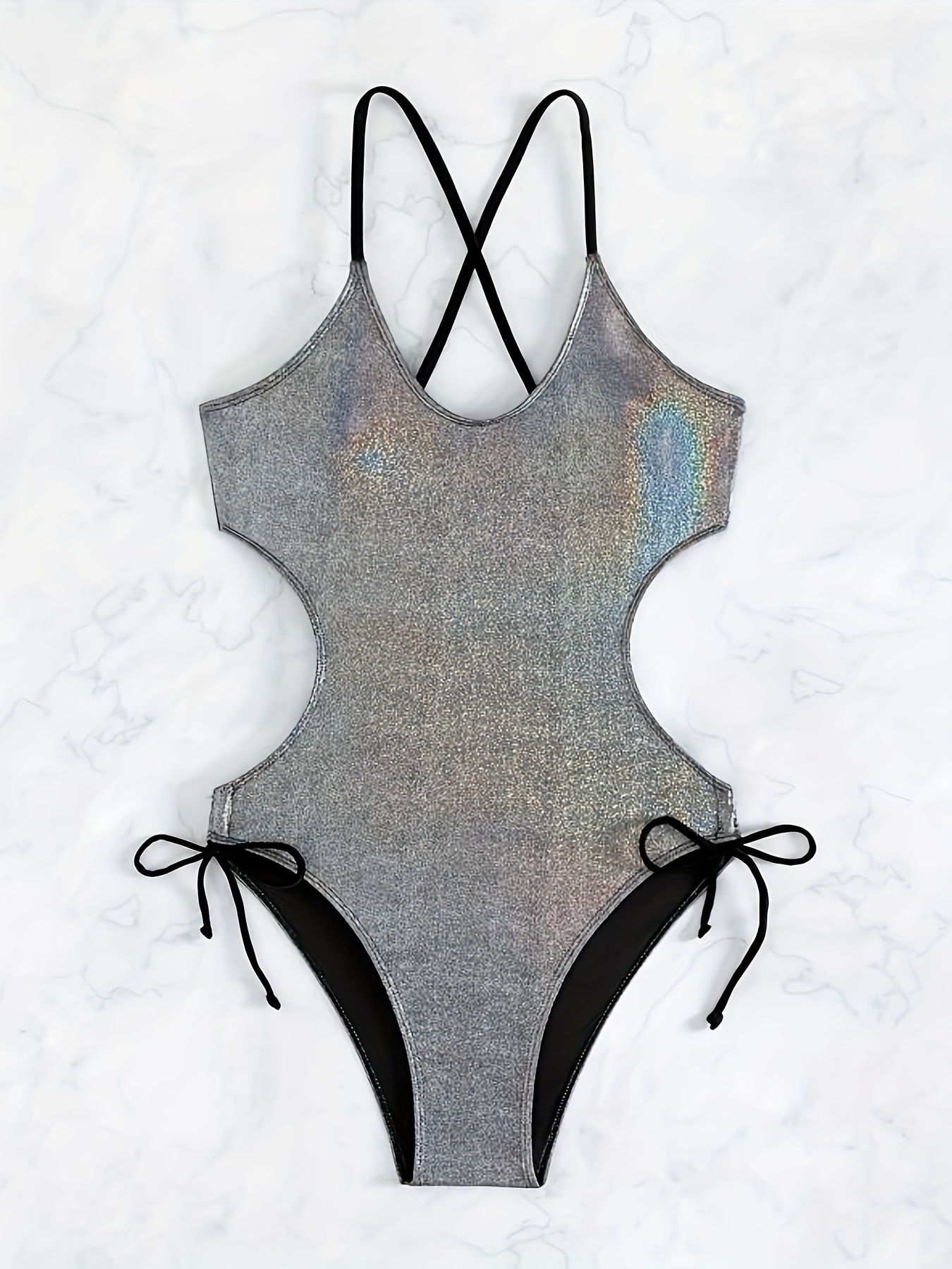 Holographic one clearance piece swimsuit