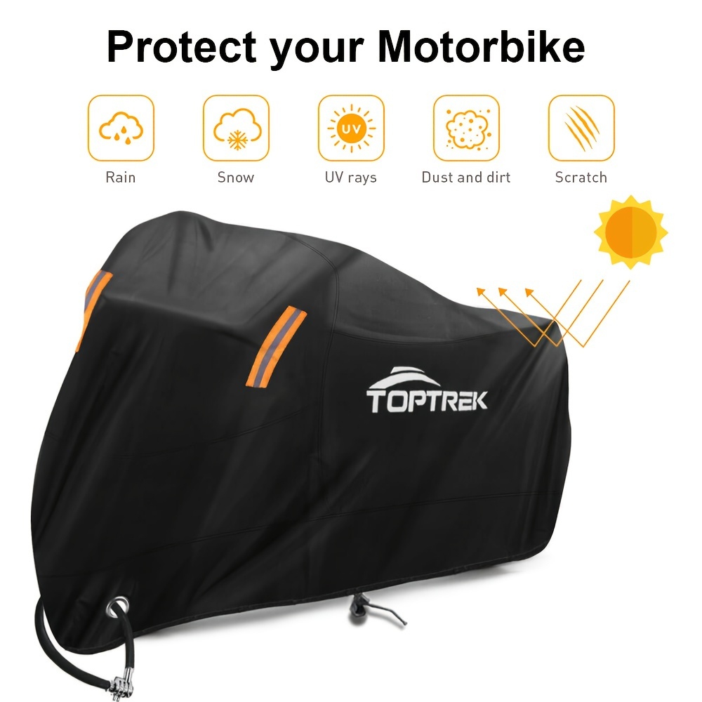 

210t Motorcycle Rain Cover Waterproof Dustproof Uv-resistant Snow-proof All Season Wings Protective Cover For Motorcycle