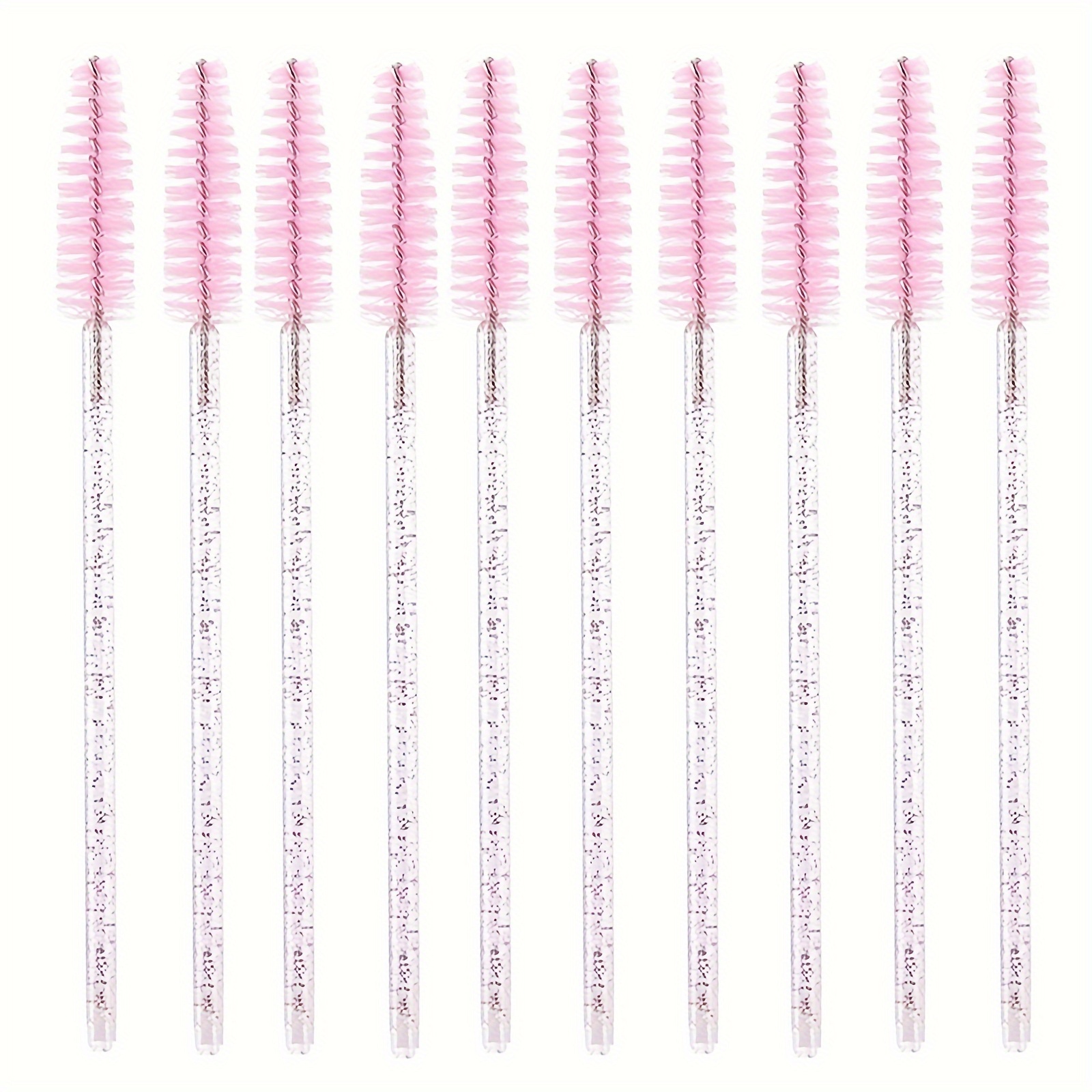 TEMU Crystal Disposable Mascara Roller For Eyelash Extensions, Eyebrows And Makeup Crystal Mascara Brush /100pcs/10pcs Travel