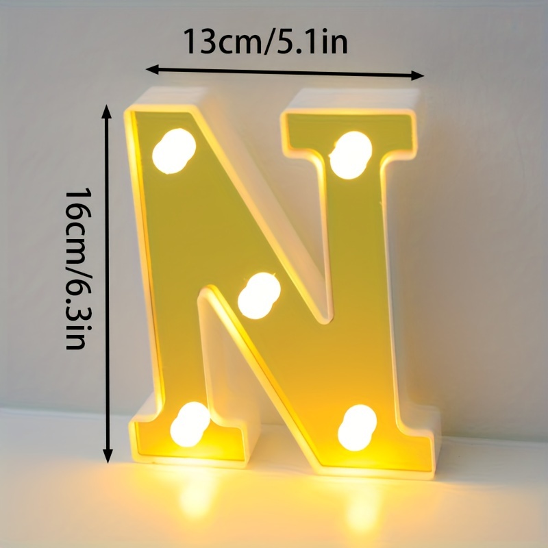 Light Up Letter N