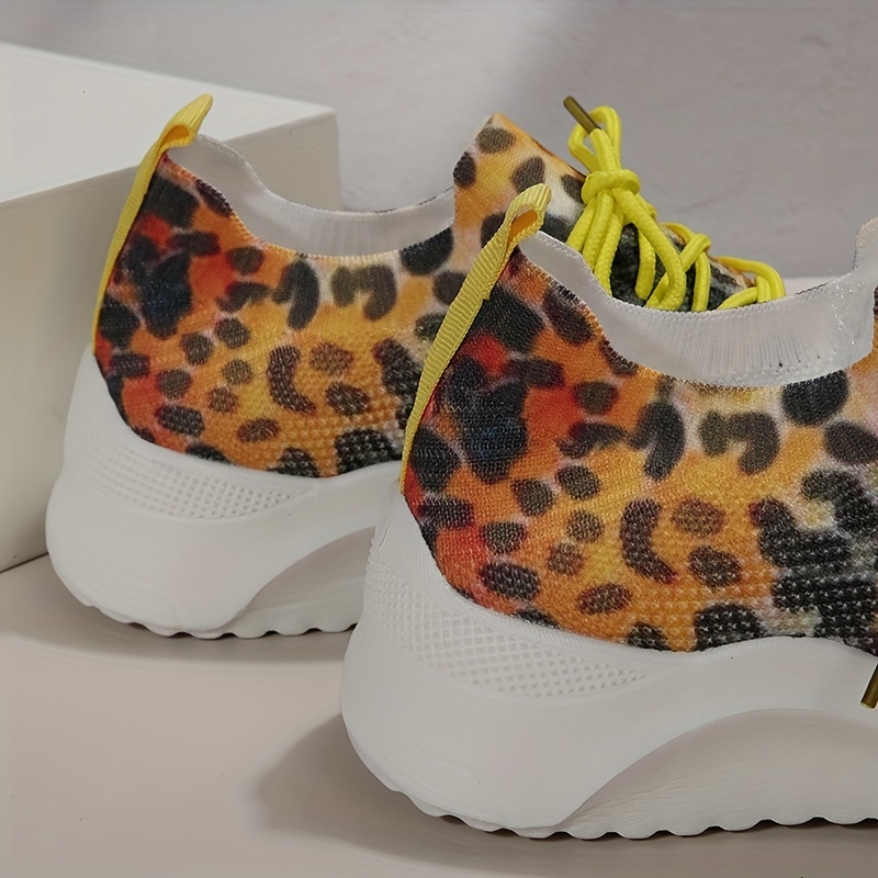 Leopard platform outlet sneakers