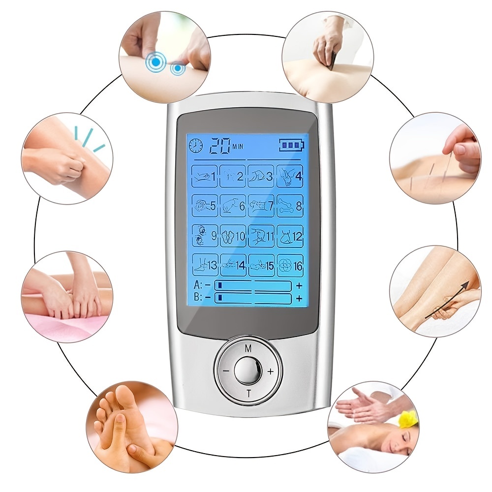 Dual Channel Tens Unit Muscle Massager Machine With 16 Modes - Temu