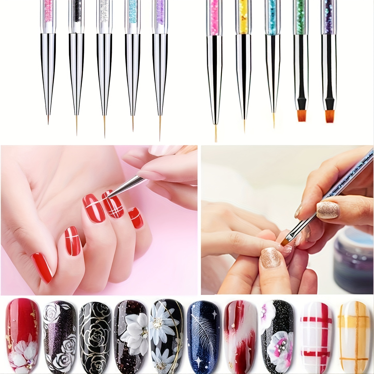 GetUSCart- Coosa 12 Colors Spider Gel Upgraded Matrix Gel with Brush Nail  Art Wire Drawing Gel for Line Pulling Gel Line Nail Polish Drawing Nail Art  Salon(12ml)