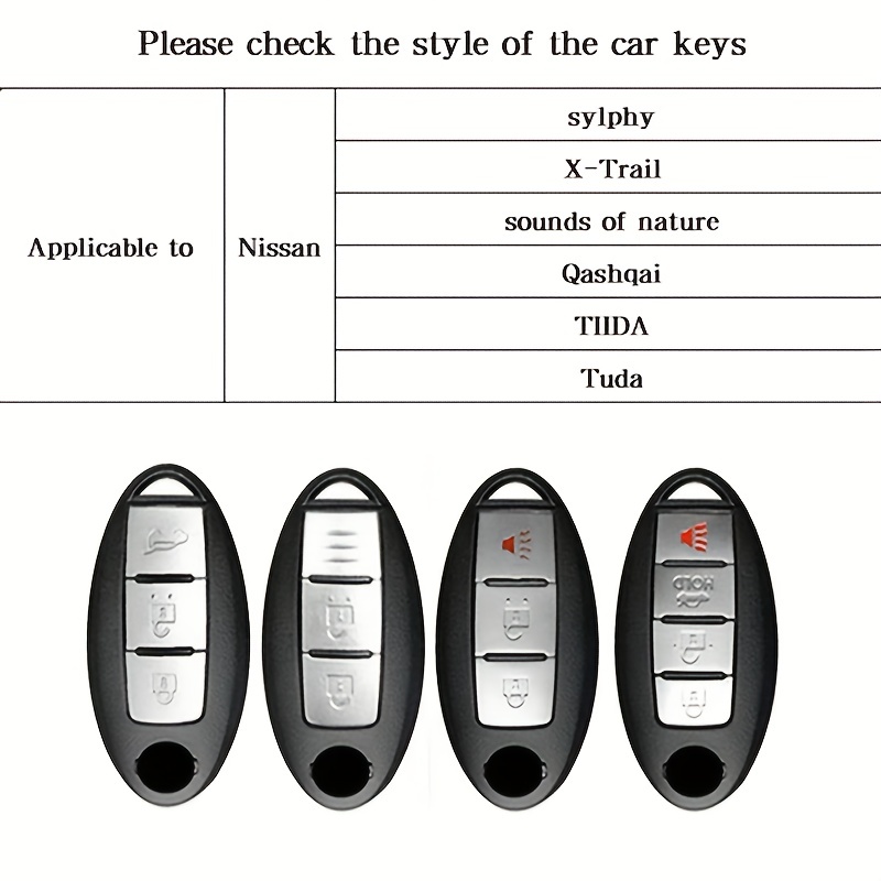 TPU Car Key Case Cover for Nissan Altima Maxima Rogue Armada